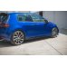 Накладки сплиттеры на пороги на VW Golf VII R / GTI рестайл